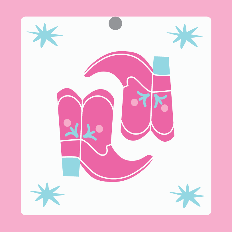 Cowgirl Boots Custom Gift Tags