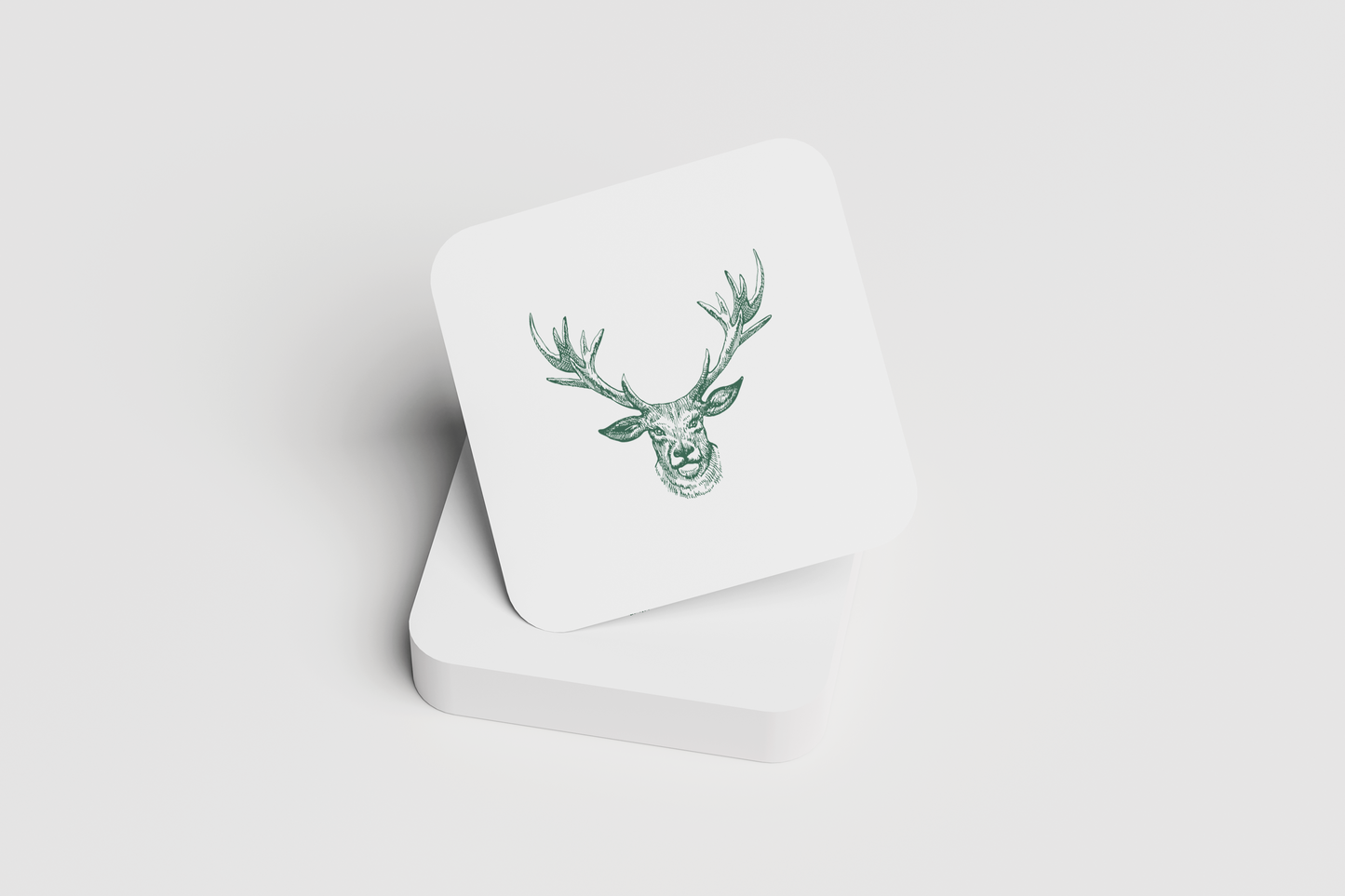 Gilded Reindeer Coasters