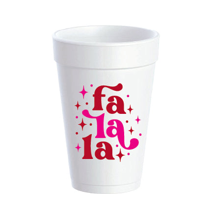 Holiday Styrofoam Cups - Set of 10