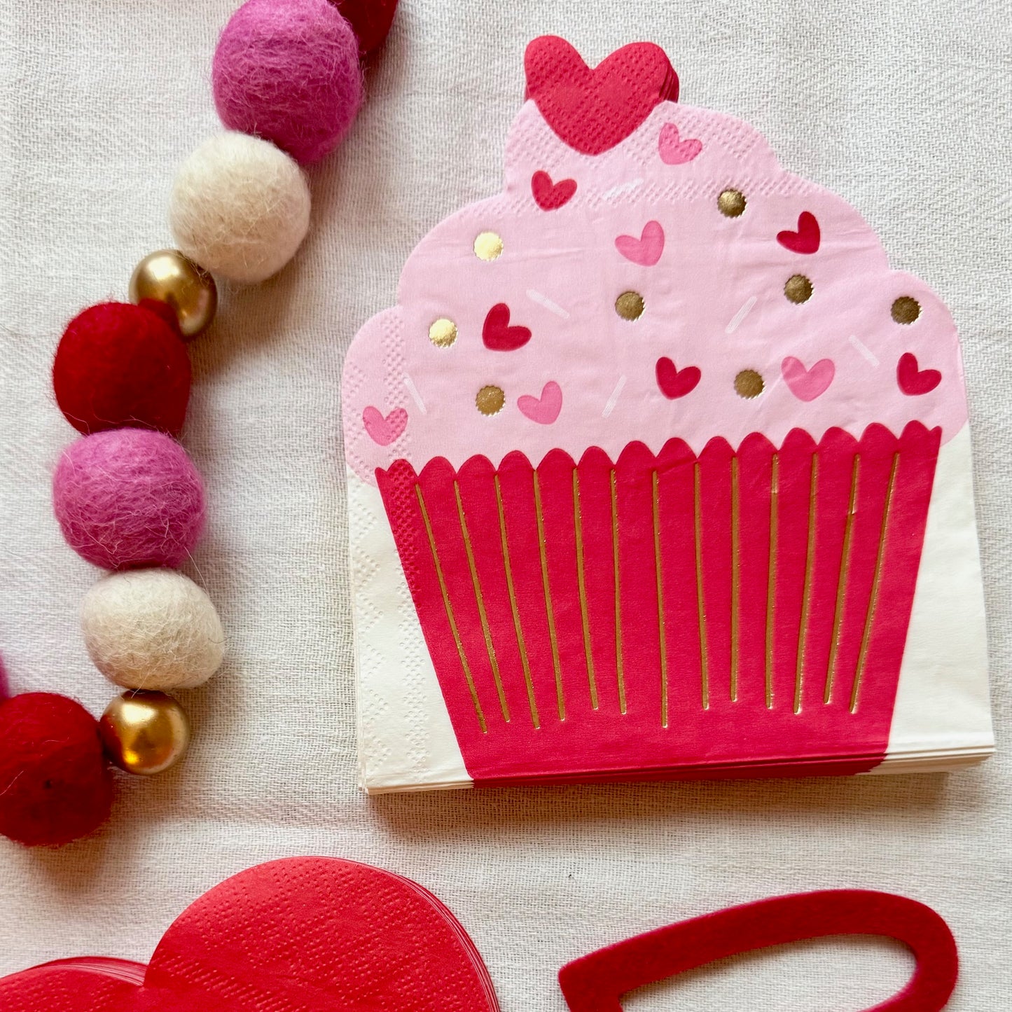 Heart Cupcake Napkins