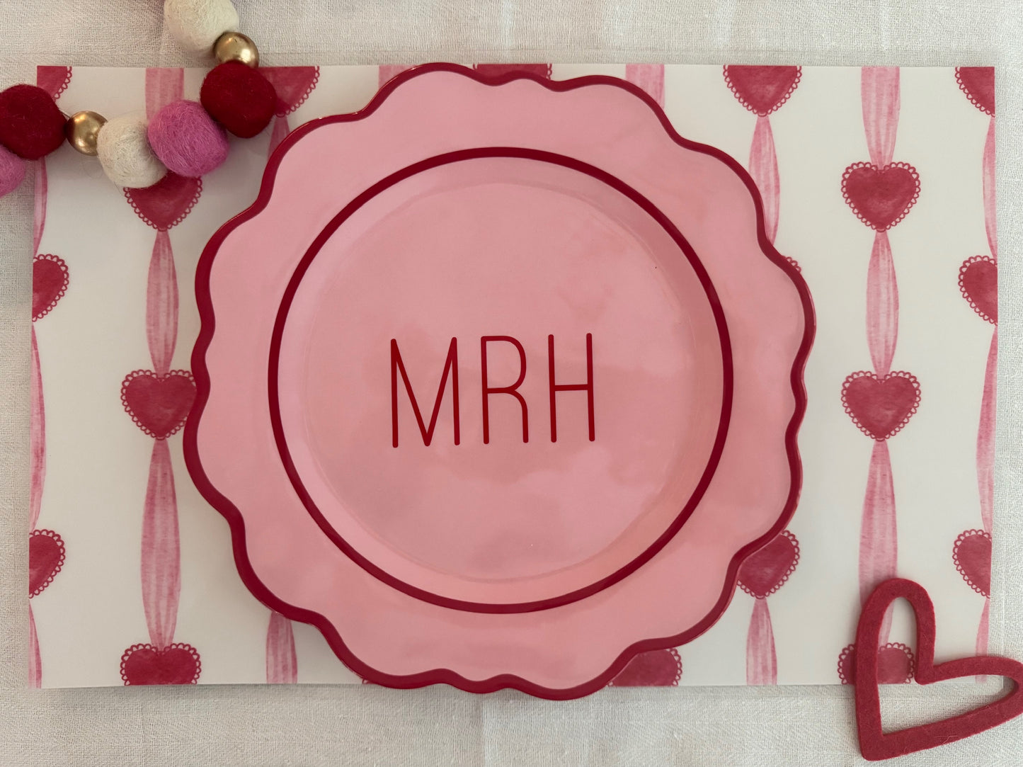 Custom Valentine's Plate