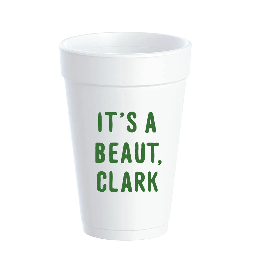 Holiday Styrofoam Cups - Set of 10