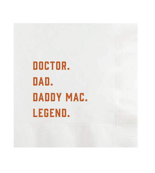 "The Legend" - Signature Cocktail Napkins