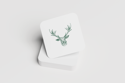 Gilded Reindeer Coasters