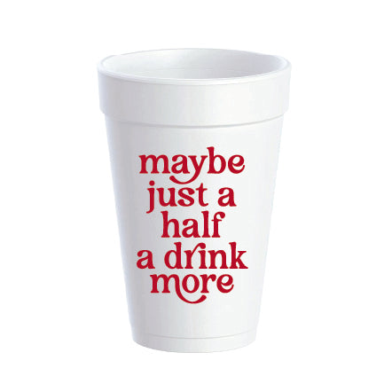 Holiday Styrofoam Cups - Set of 10