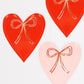 Bow Heart Plates (set of 16)