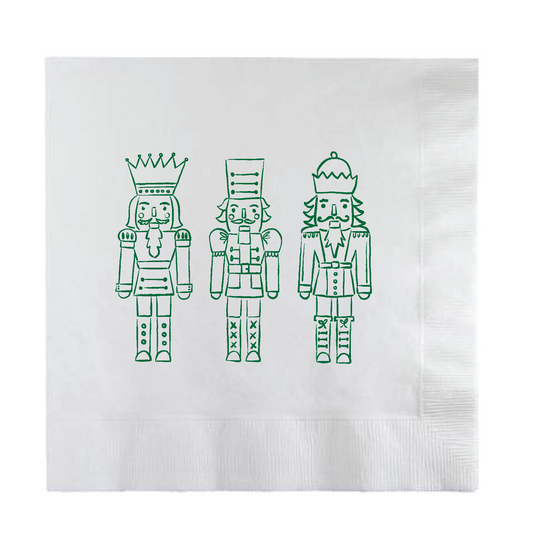 Nutcracker Trio – Green (Ivory with Dark Green Foil)