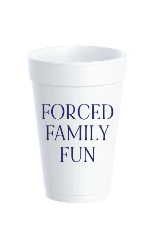 Forced Family Fun – Holiday Styrofoam Cups (20 oz)