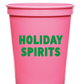 Holiday Spirits – Stadium Cups (Pink)