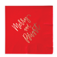 Merry & Bright – Cocktail Napkins (Red with Gold Foil)