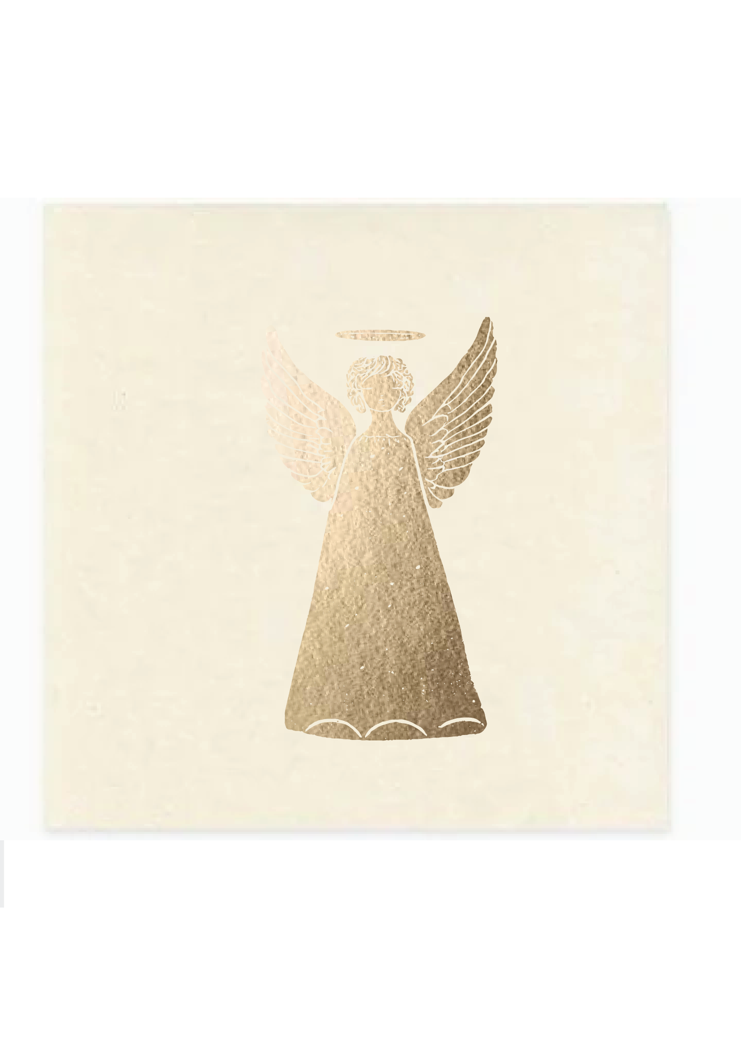 Oh, Holy Night – Linen-Like Napkins (Cream with Gold Foil)