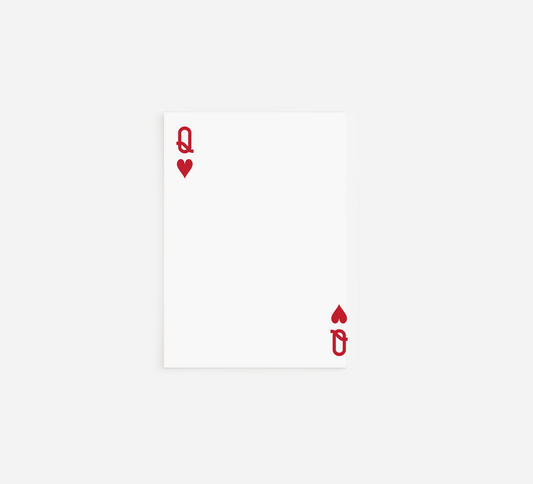 Queen of Hearts Notepad